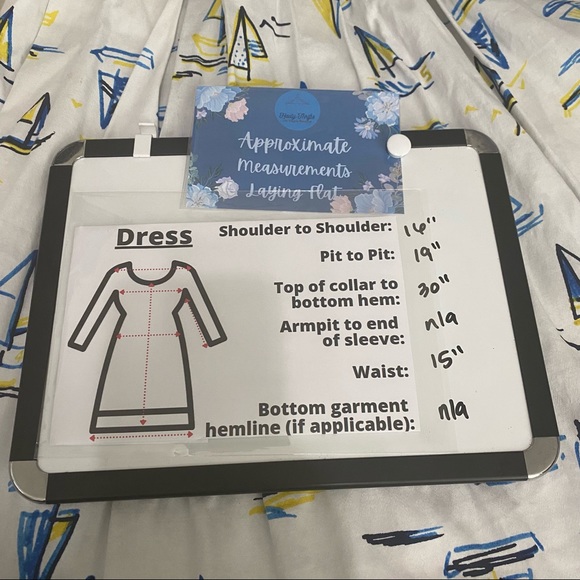 Chetta B Women's Blue Yellow Sleeveless Faux Wrap Dress Sz 10 Belt Pockets Boats - Picture 9 of 10